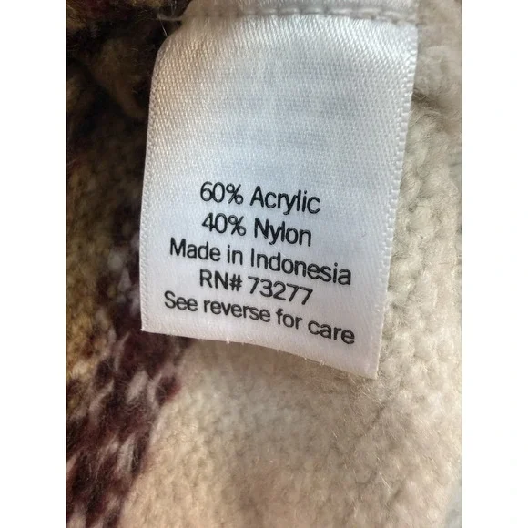 Fair Isle Sweater Womens Small Croft Barrow Nordic Knit Cozy - Picture 4 of 7